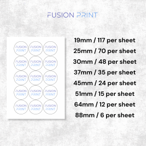 Custom Glossy Round Sticker Labels